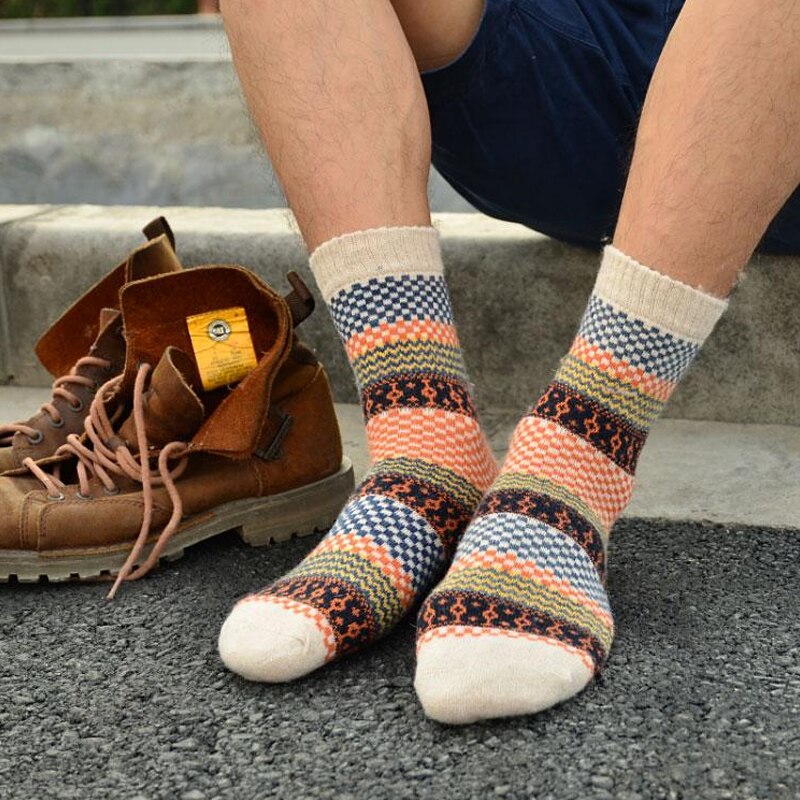 теплі шкарпетки чоловічі кольорові