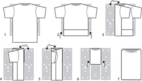 Як скласти футболку, щоб вона не пом'ялася: в шафу, комод, чемодан, рюкзак