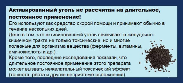 Користь і шкода активованого вугілля для організму, застосування, відгуки