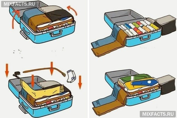 Як скласти футболку, щоб вона не пом'ялася: в шафу, комод, чемодан, рюкзак