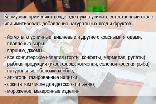 Барвник Е122: що за добавка, з чого роблять, чи шкідливий для організму, куди додають