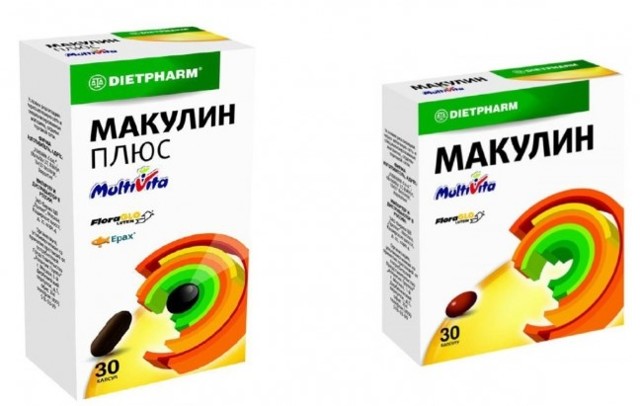 Вітаміни для очей Макулина і Макулина Плюс: відгуки лікарів, відмінності, склад