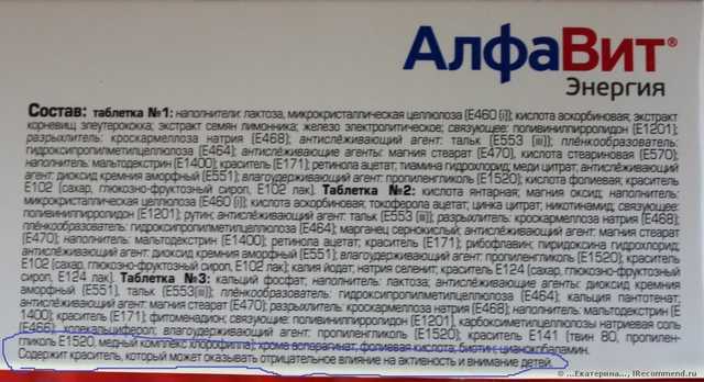 Вітаміни Алфавіт Енергія: інструкція із застосування, відгуки