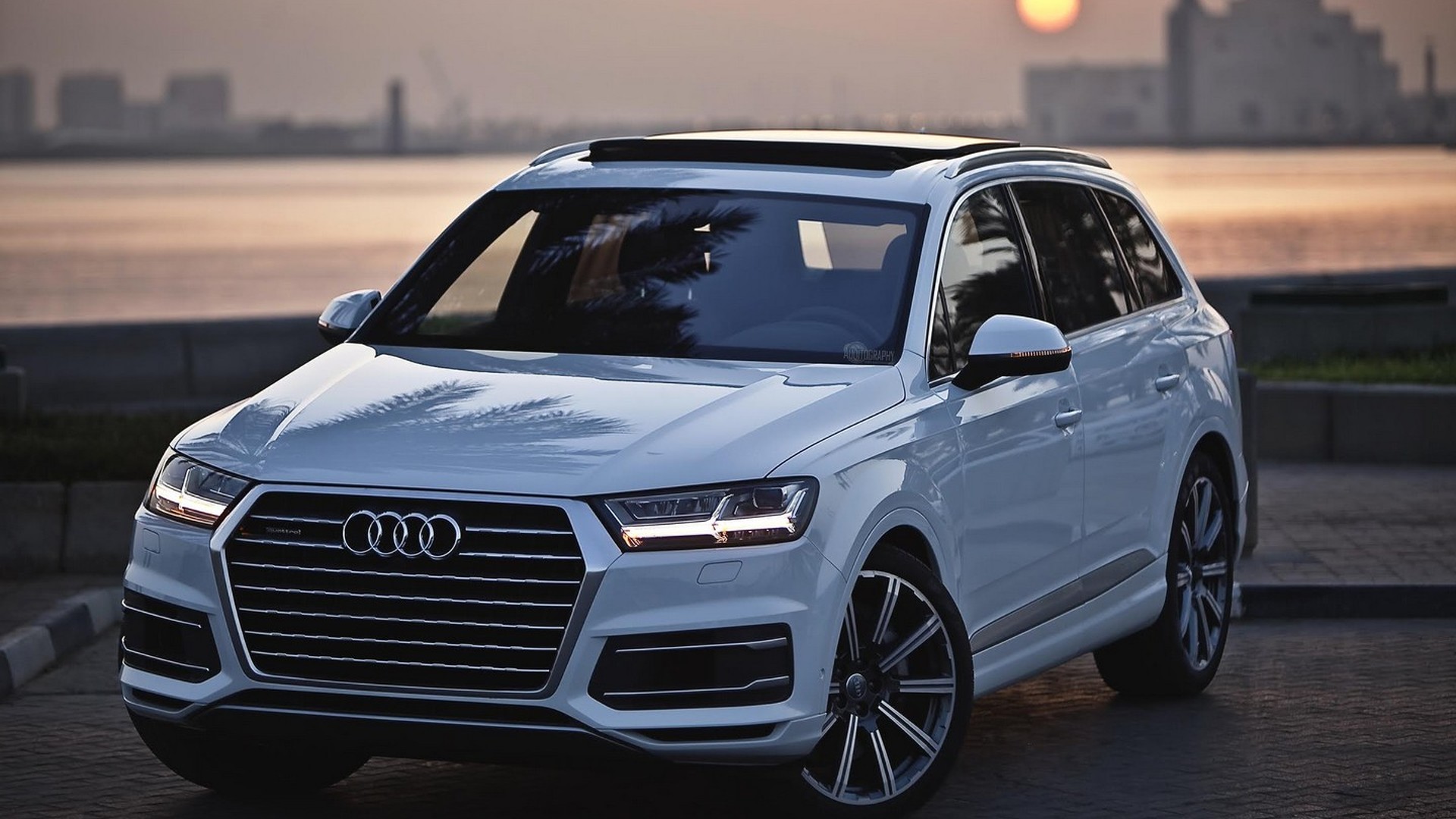 Audi q7 белая ауди из США