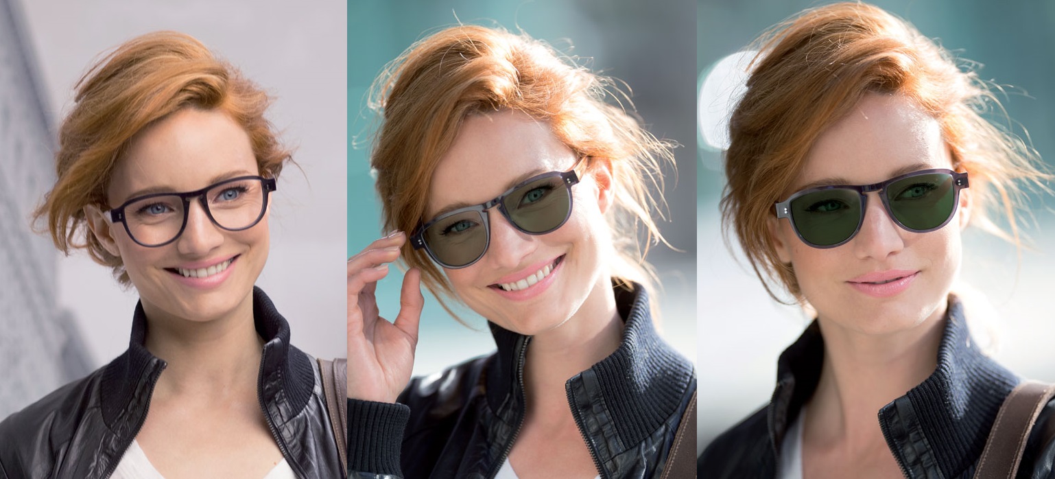 Женские очки с затемненными линзами