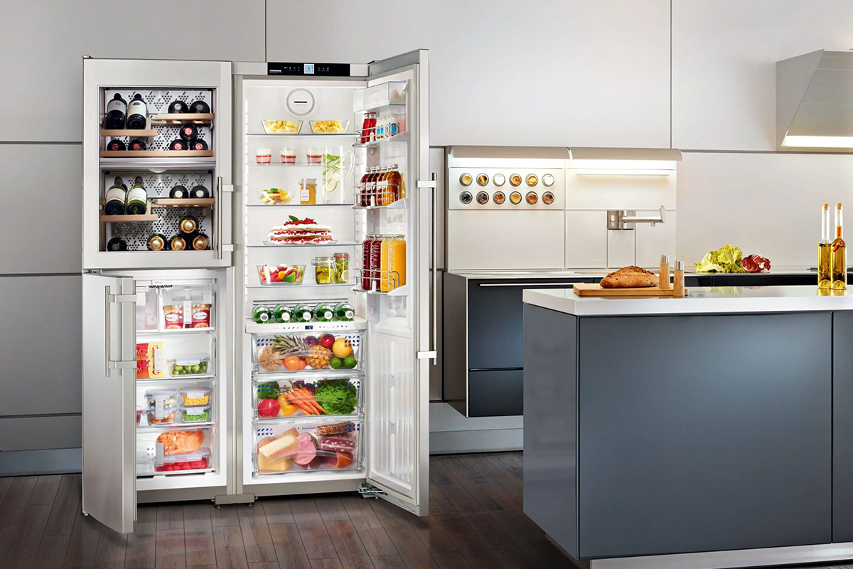 Liebherr холодильник Side by Side с винным шкафом