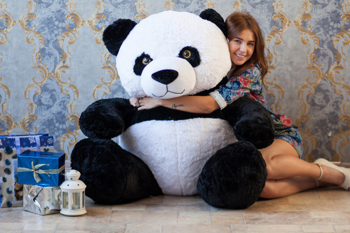 Велика плюшева панда 220 см