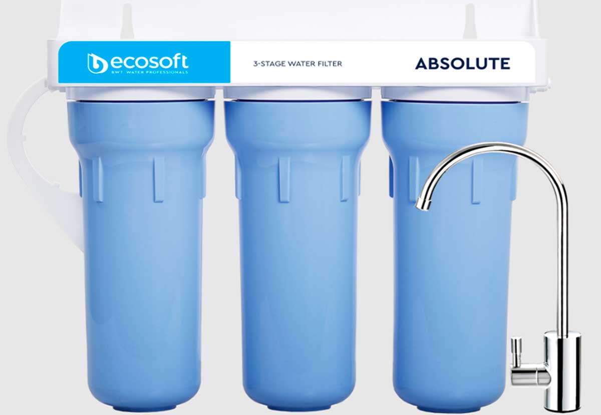Тройной фильтр для воды (товар и фото интернет-магазина https://ecosoft.ua/)