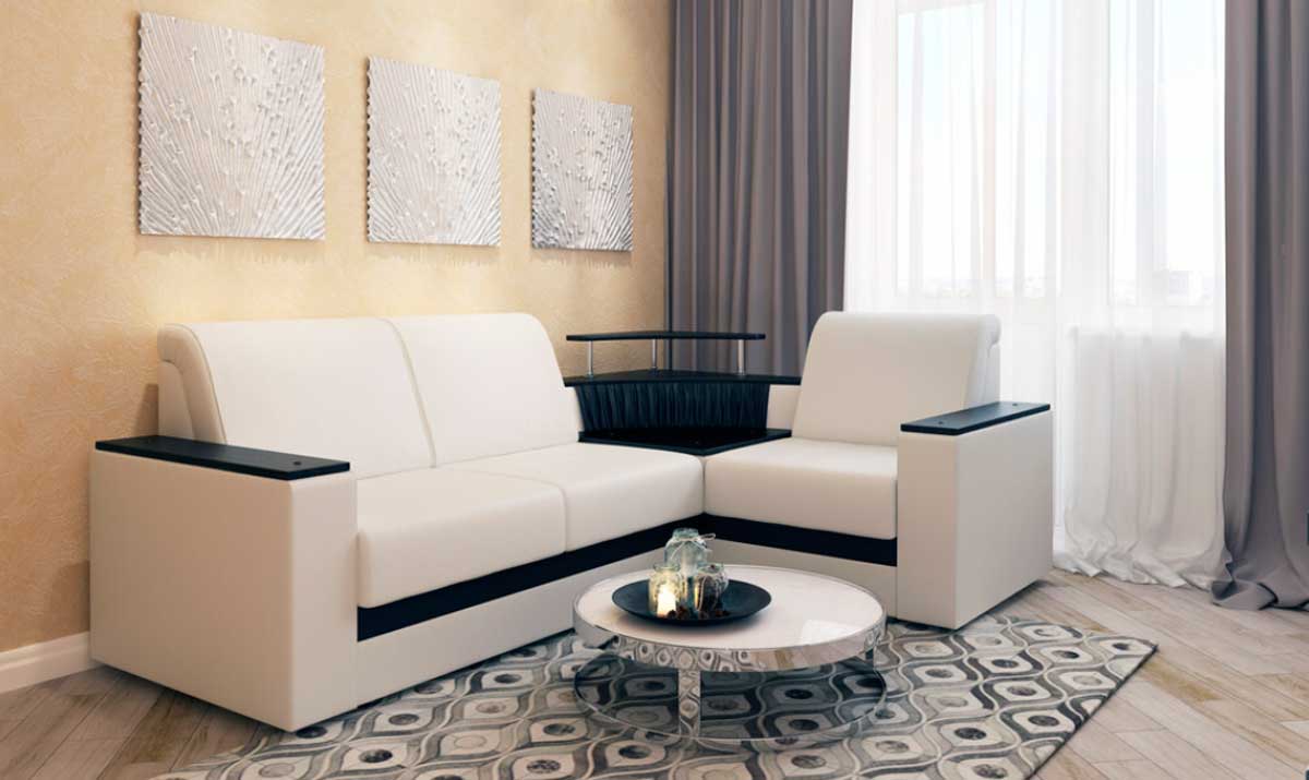 Угловые диваны в однокомнатной квартире: стоит или нет