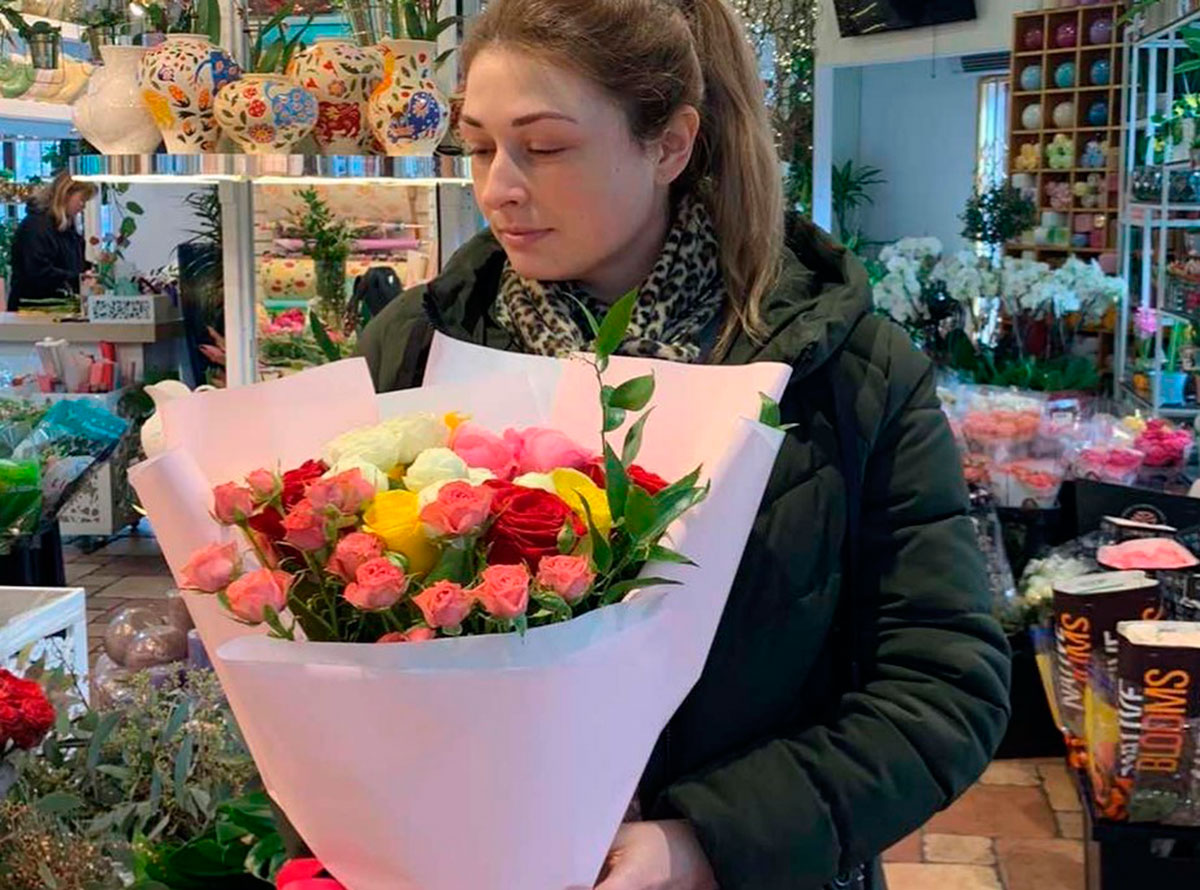 Нежный букет цветов любимой девушки (интернет-магазин Don Pion, в Киеве)