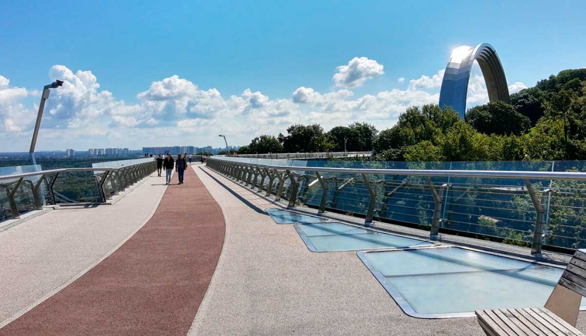 Пішохідно-велосипедний міст через Володимирський узвіз