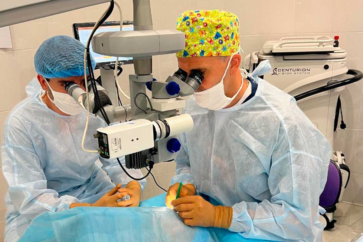 Процесс лечение катаракты специалистами клиники Visiobud