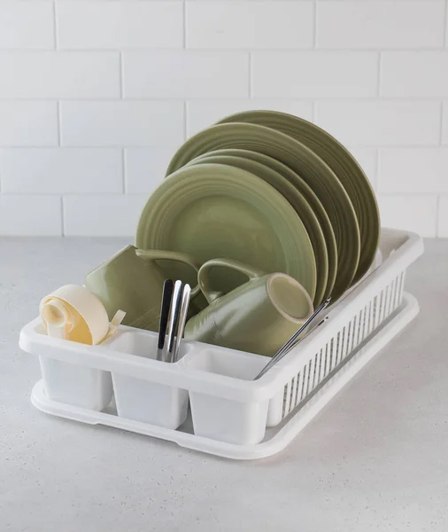 кухонная сушка для посуды пластик