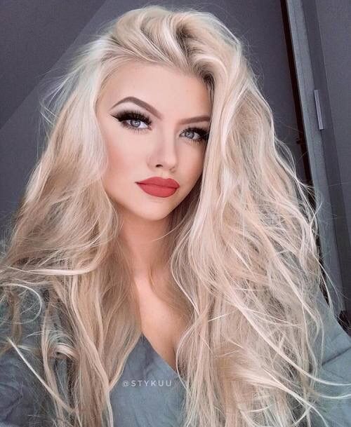 Makeup suitable for blonde girls 1 - Колір блонд натуральний фото, фарба, кому підходить