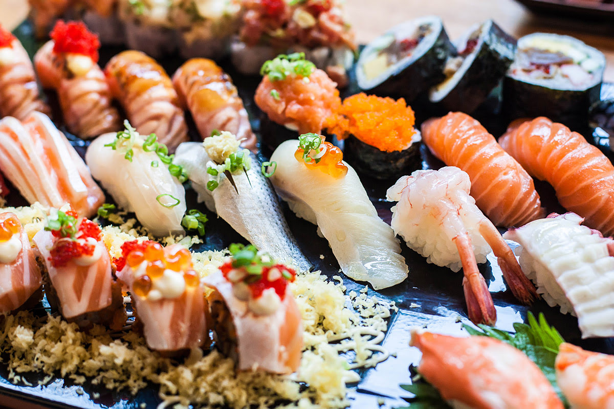 Разнообразие вкусов суши