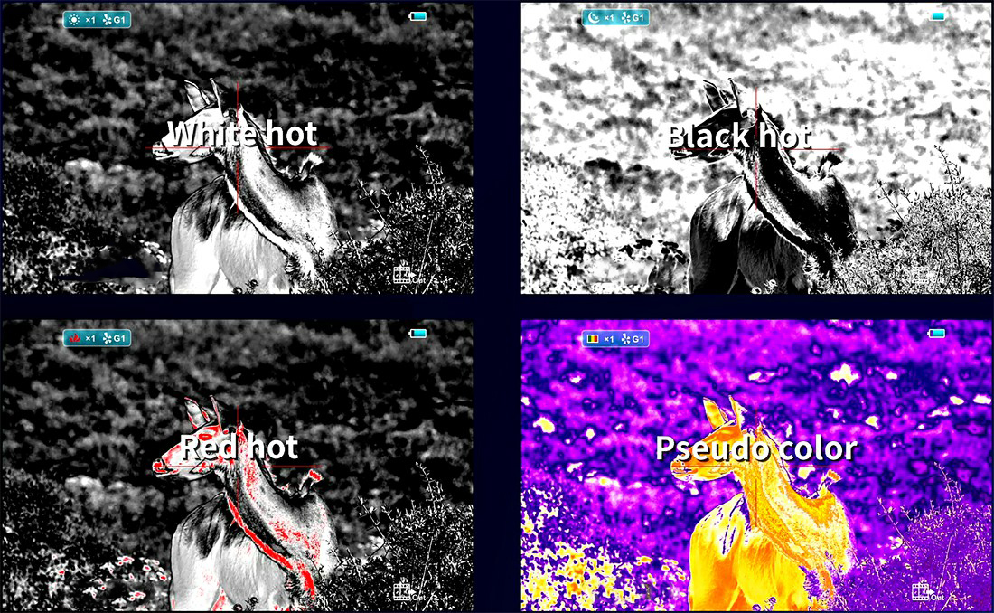 Колірні режими тепловізійний приціл