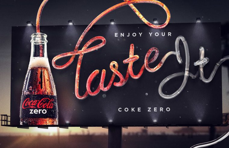 рекламний банер кока-кола